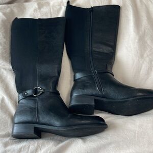 Women's Black Leather Boots